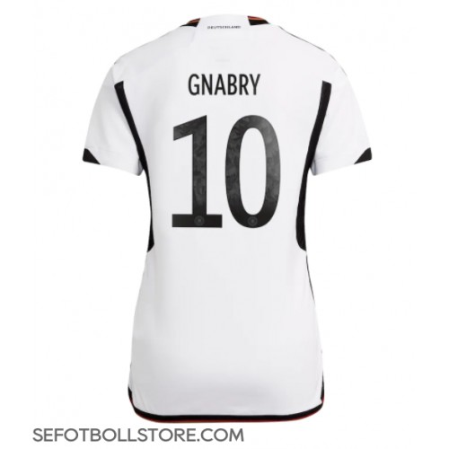 Tyskland Serge Gnabry #10 Replika Hemmatröja Dam VM 2022 Kortärmad